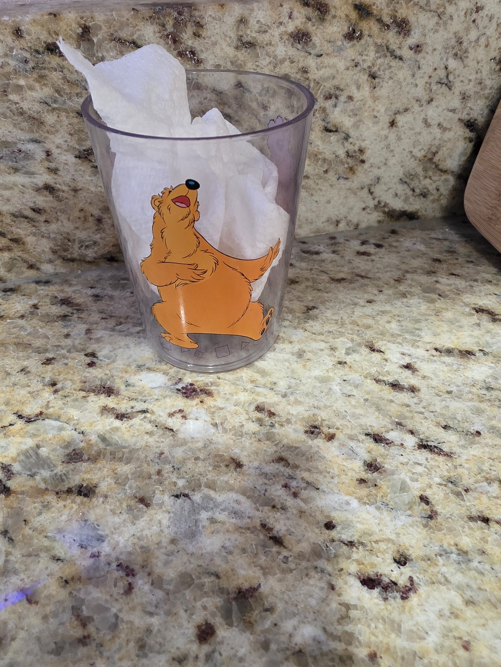 Bear In The Big Blue House Cup Cartoon Bear Acrylic Tumbler in Orange - Picture 3 of 4